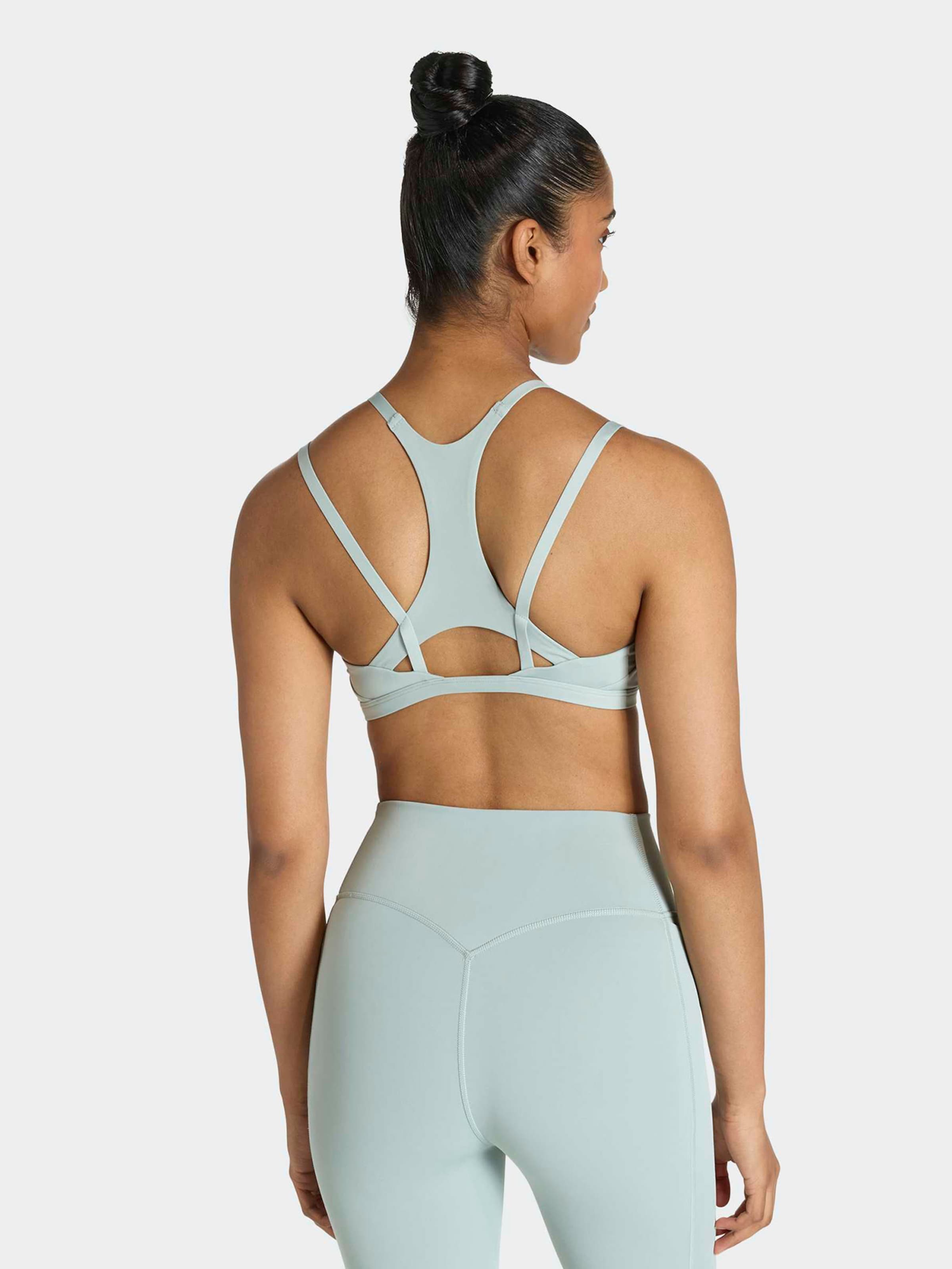 Adidas Performance Спортивный бюстгальтер-бралетт 'OPT' в пастельно-зеленом цвете — фото 3