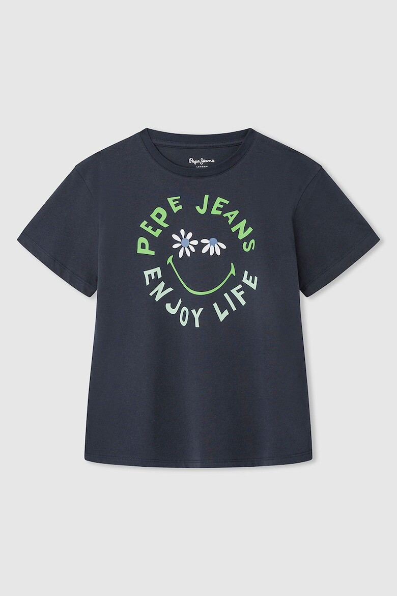 

Футболка с логотипом и надписью Pepe Jeans London, зеленый
