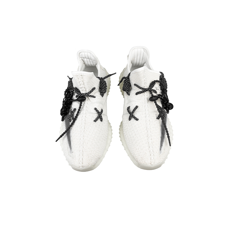 Yeezy Boost 350 V2 Износостойкие низкие повседневные кроссовки Unisex White Black Adidas Originals — фото 4