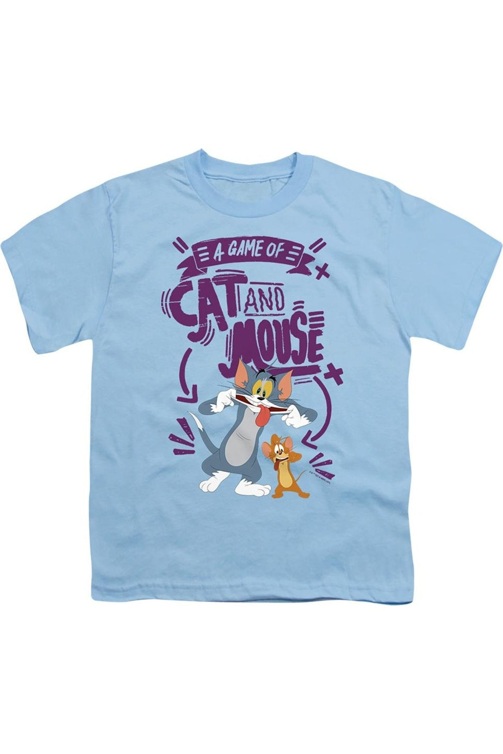 

Футболка с коротким рукавом для детей "Tom And Jerry Movie: Кот и Мышь" Gildan, светло-голубой