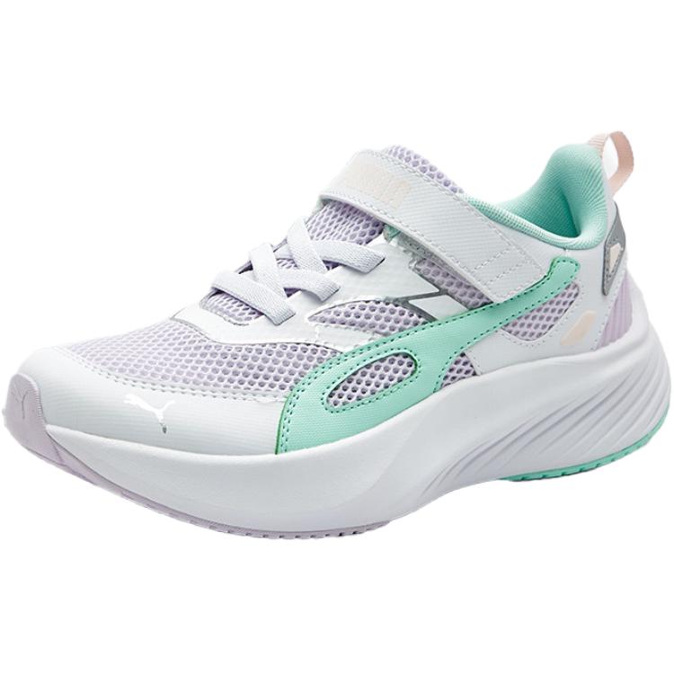 

Кроссовки для бега Pounce Lite Low Top для детей и подростков PUMA, белый/синий