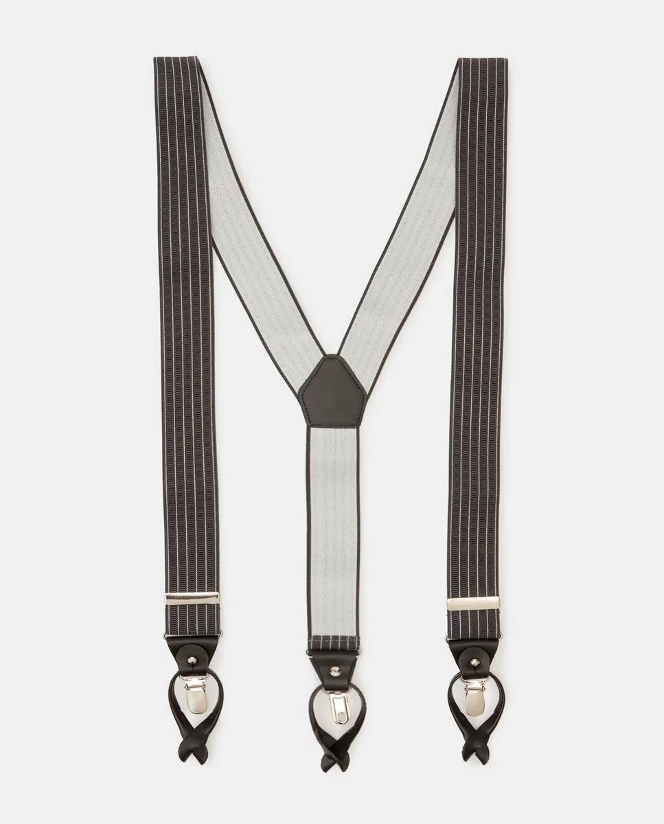 

Серые эластичные мужские ремни двойного назначения Emidio Tucci