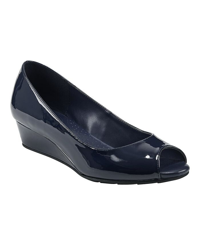 

Женское платье на танкетке Candra с открытым носком Bandolino, цвет Dark Blue Patent