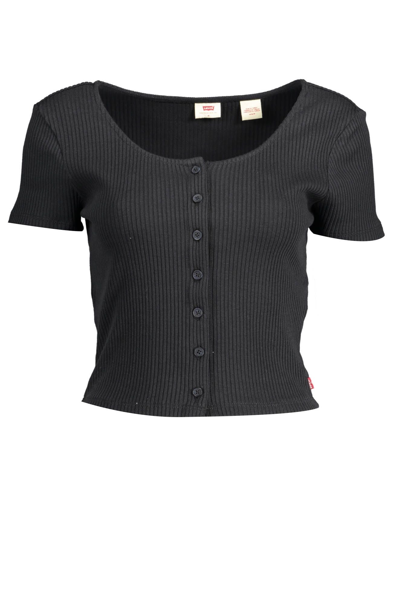 

Футболка Levi's Chic Cotton с пуговицами для женщин, черный
