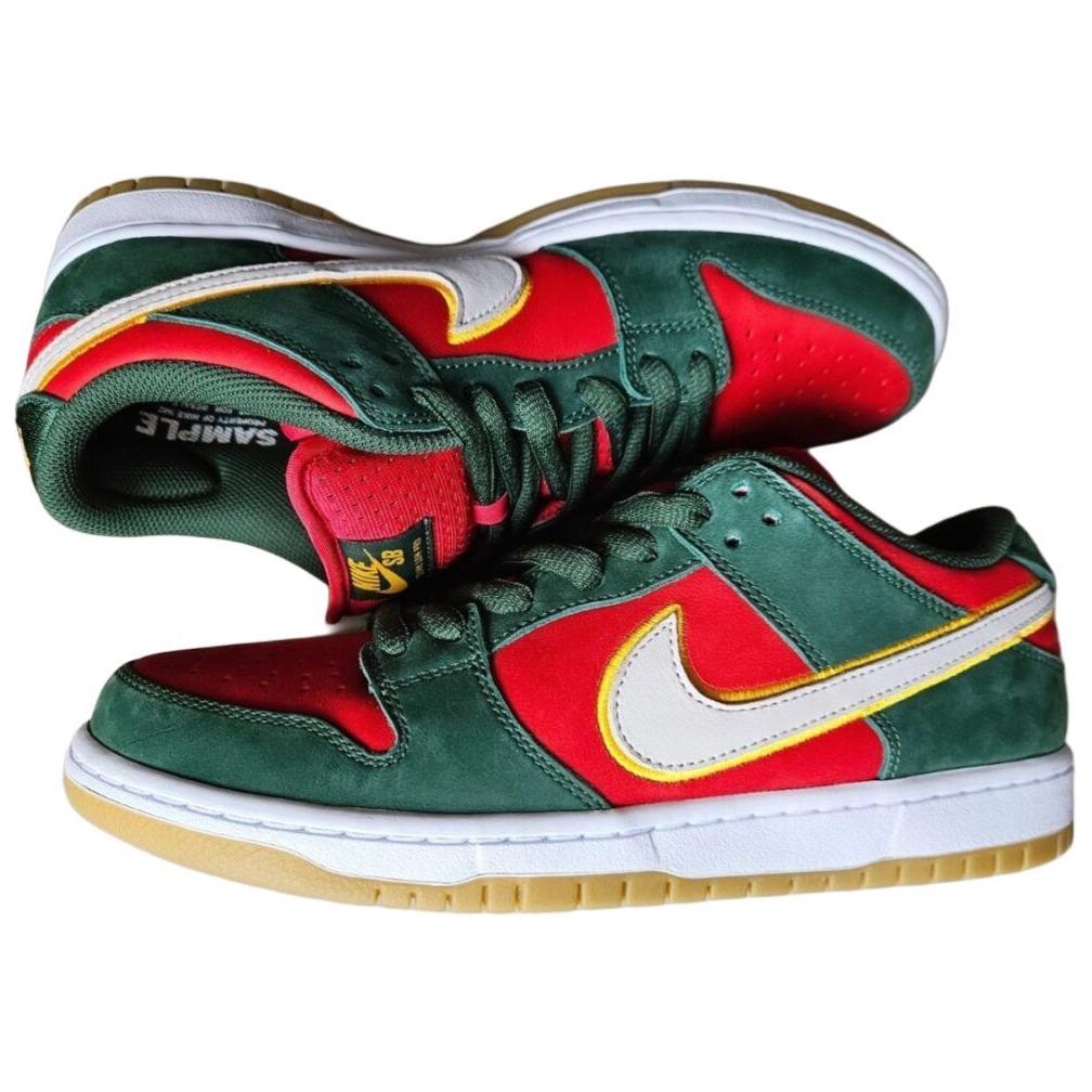 Nike SB Dunk Low PRM "Seattle Supersonics" Красный Зеленый — фото 4