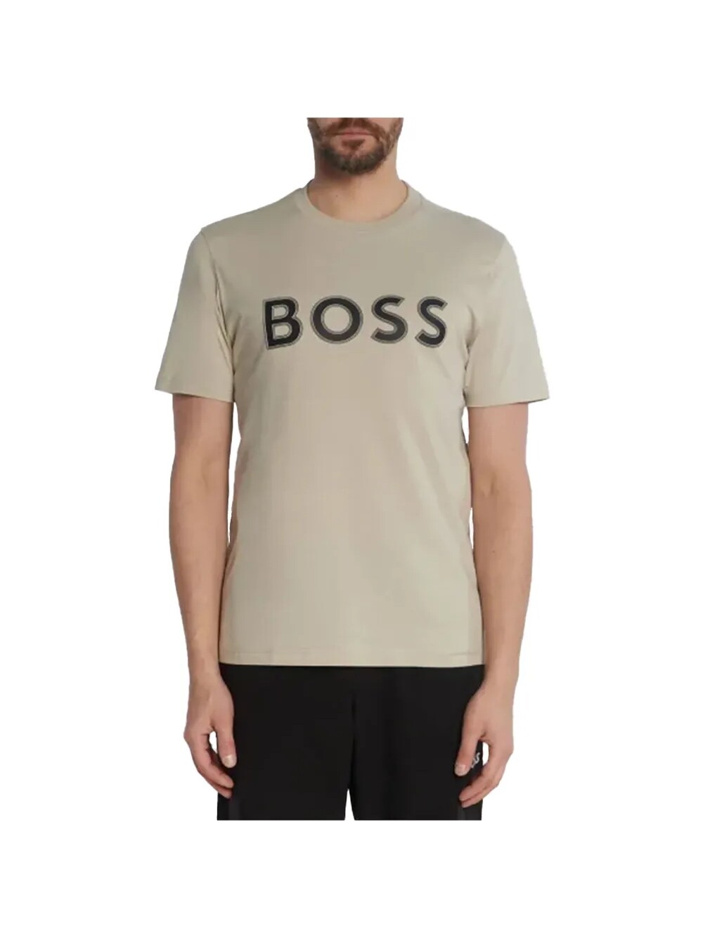 

Футболка спереди b Boss, бежевый
