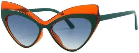 

Модные солнцезащитные очки для женщин в винтажном стиле, оправа для солнцезащитных очков с защитой от УФ-излучения UV400, увеличенного размера MTZJH, Green