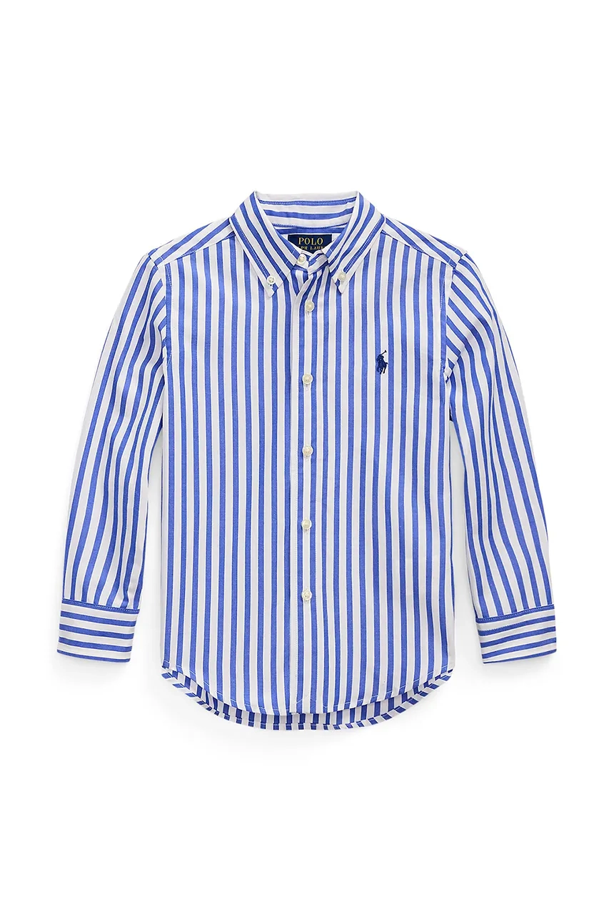 

Хлопковая рубашка для детей Polo Ralph Lauren, синий