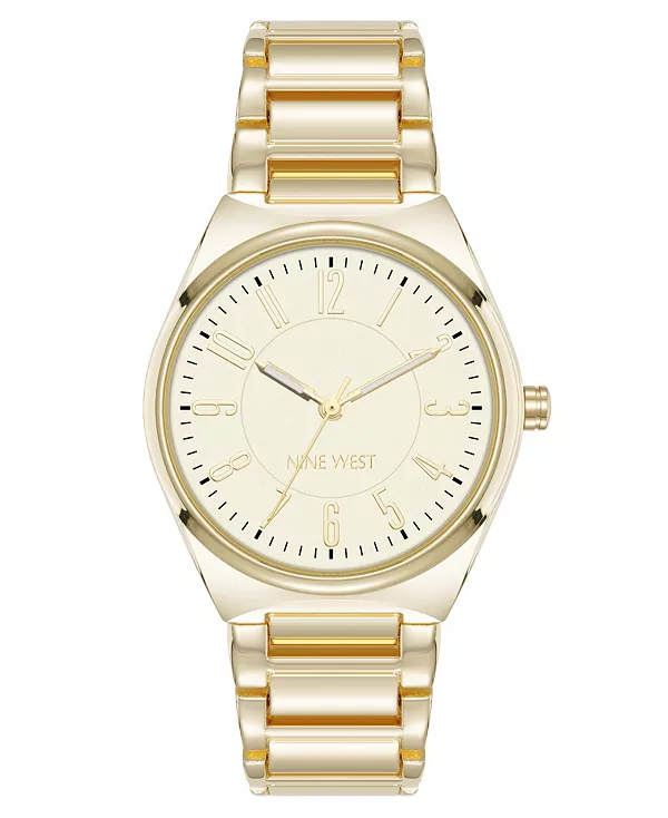 

Женские кварцевые часы из металлического сплава золотистого оттенка с удобным для чтения циферблатом, 34 мм Anne Klein, gold-tone