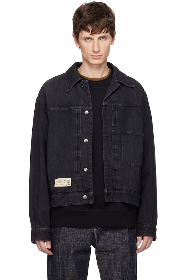 

Рабочая джинсовая куртка Wooyoungmi, черный