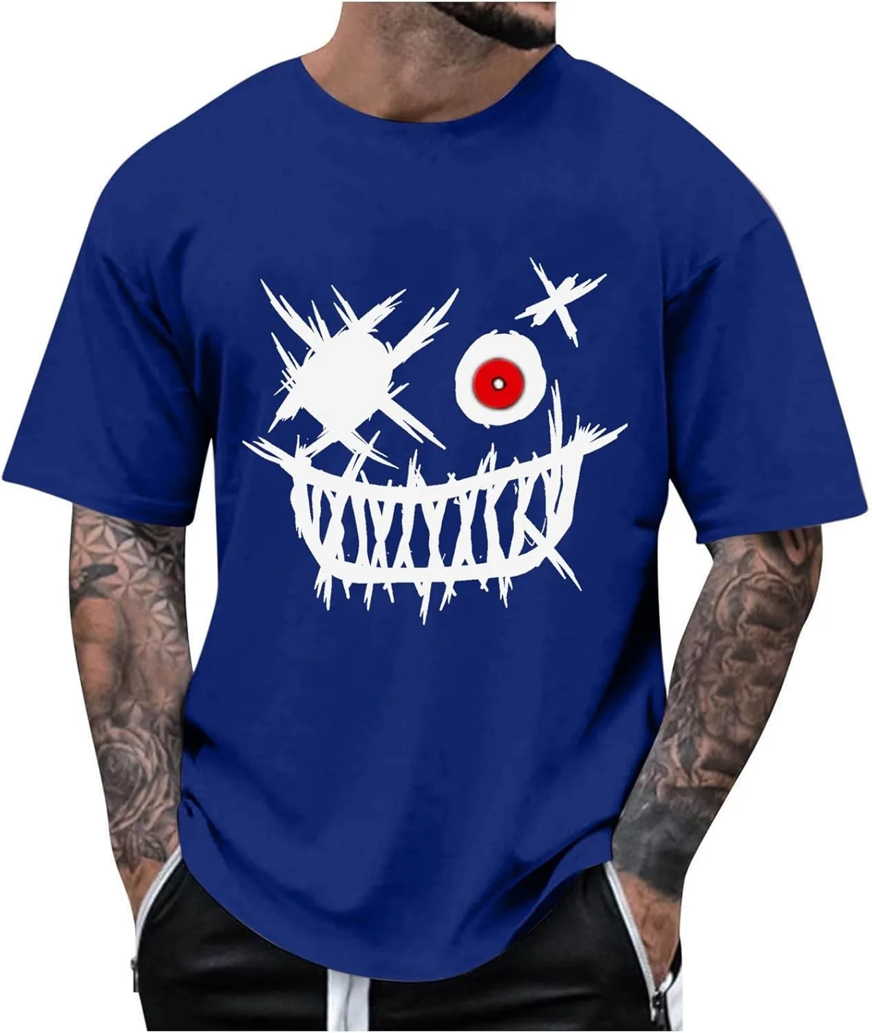 

Мужская футболка с принтом, летняя, casual Sunaei