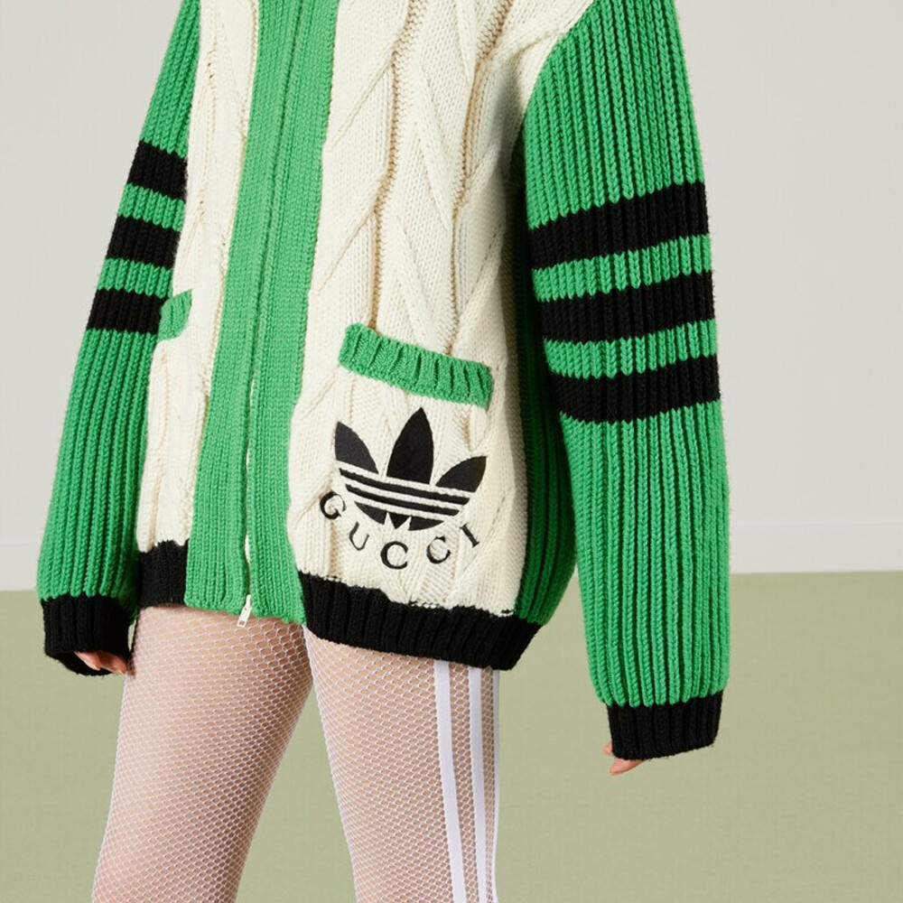 Женский свитер Adidas X Cashmere Green Gucci — фото 2