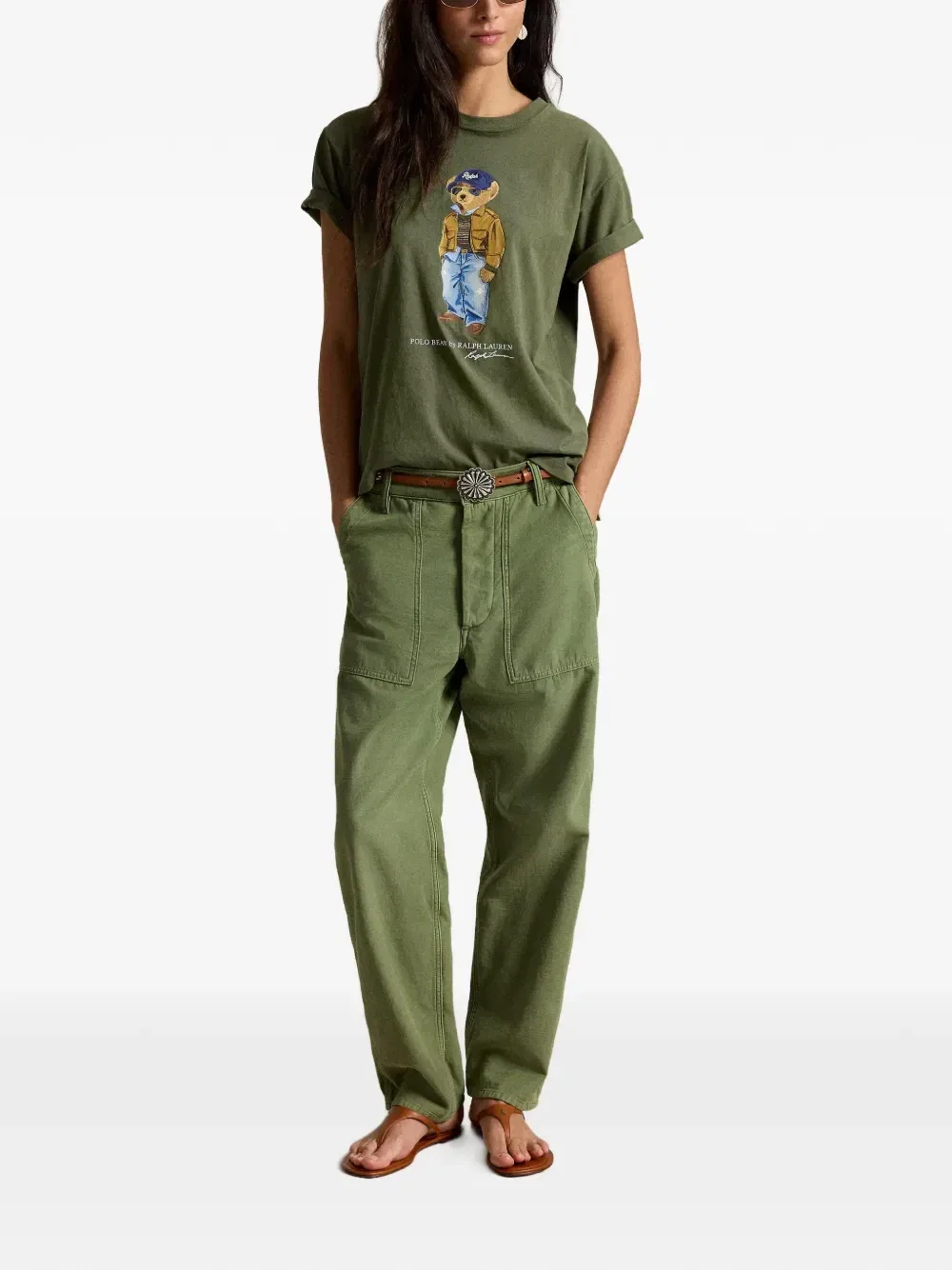 Футболка Polo Bear POLO RALPH LAUREN, зеленый — фото 2