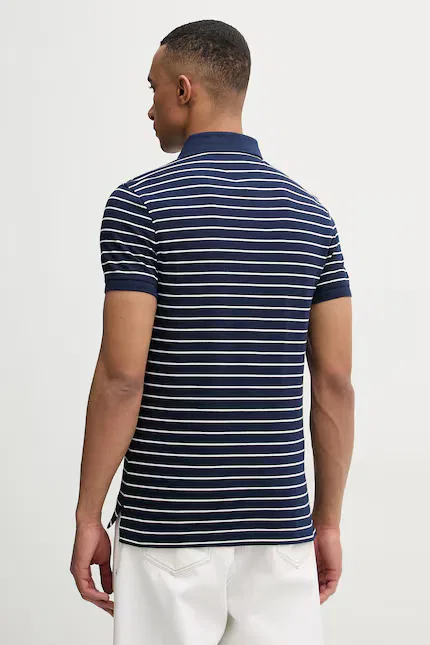 Поло из хлопка Classic Fit Tommy Hilfiger, синий — фото 3