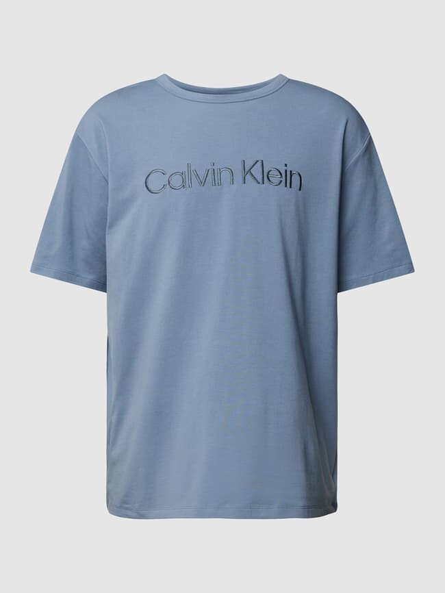 

Футболка с вышивкой этикетки Calvin Klein Underwear, сирень