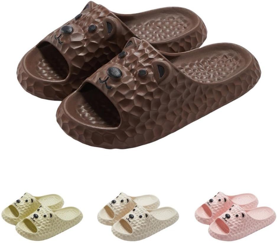 

Милые шлепанцы с медвежонком для женщин Albiva, коричневый