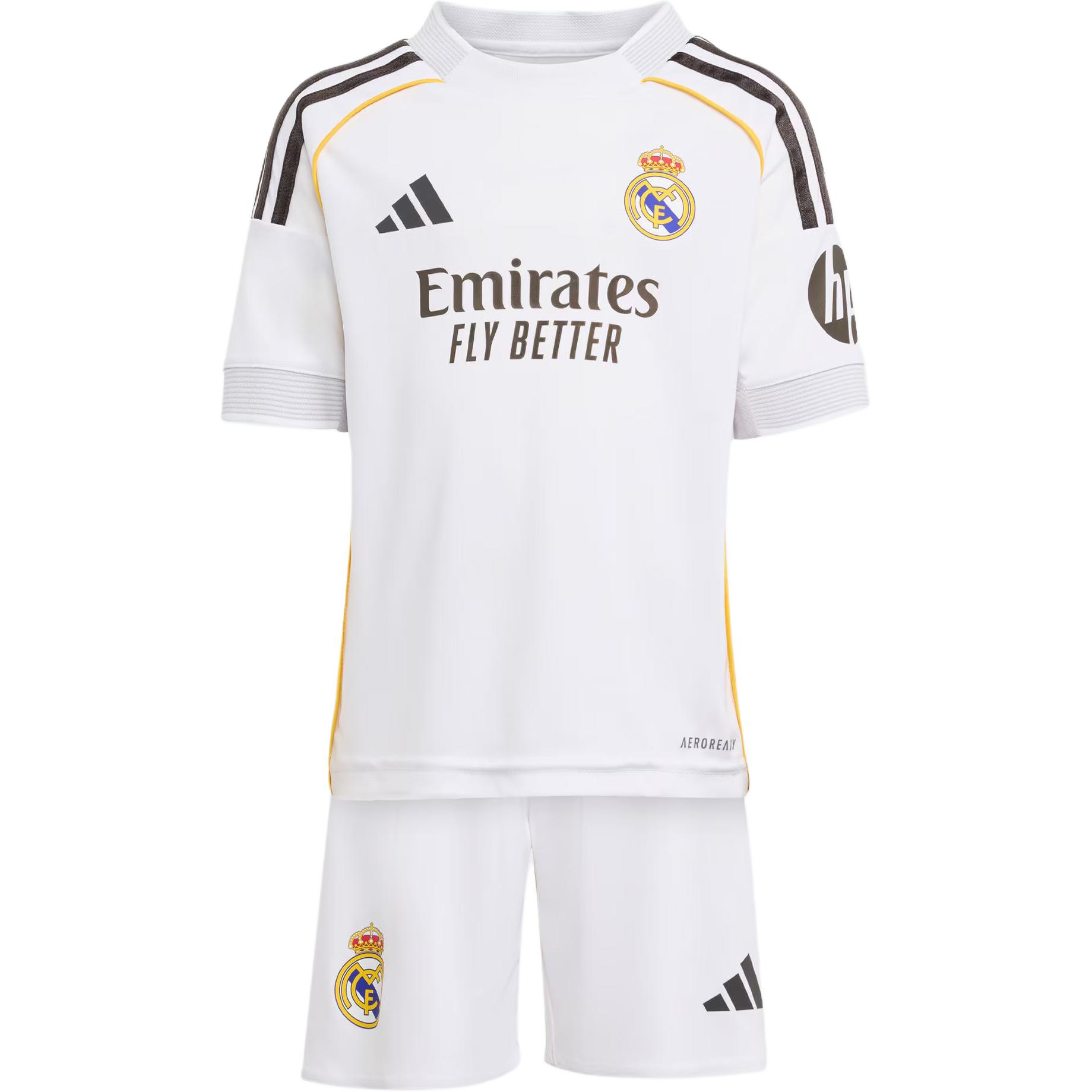Детский набор Casual Sportswear Real Madrid SS25 MINI KIT из 2 предметов Adidas, белый — фото 3