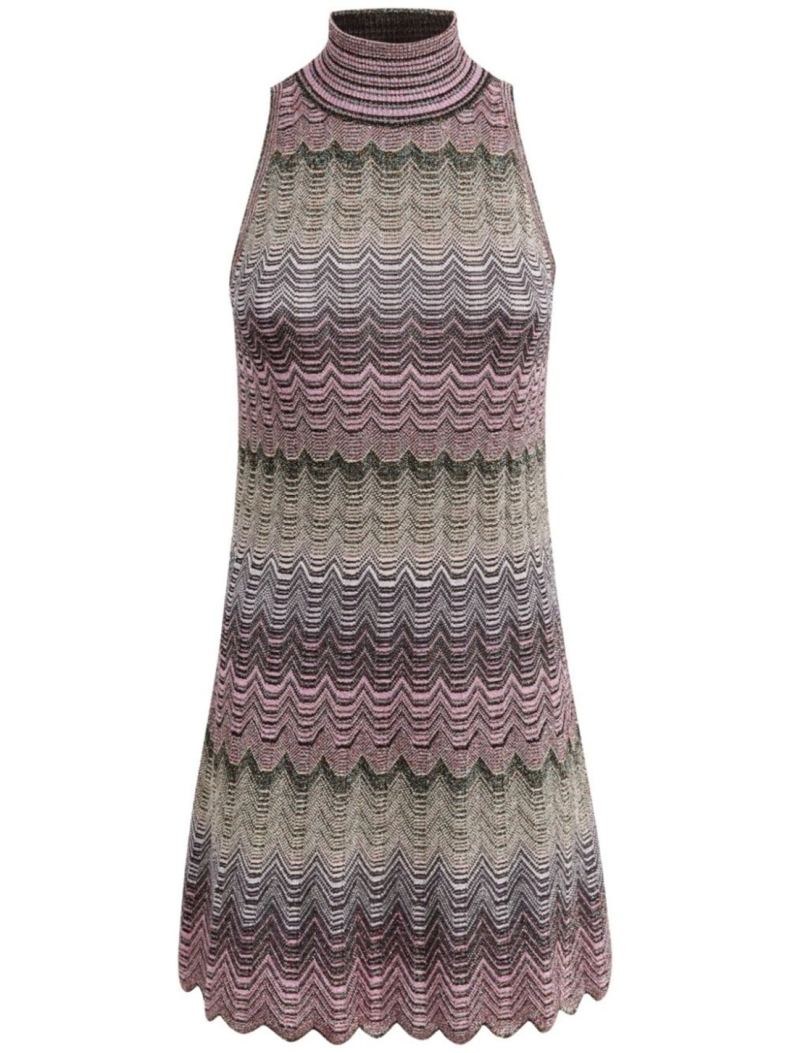 

Missoni полосатое мини-платье, розовый