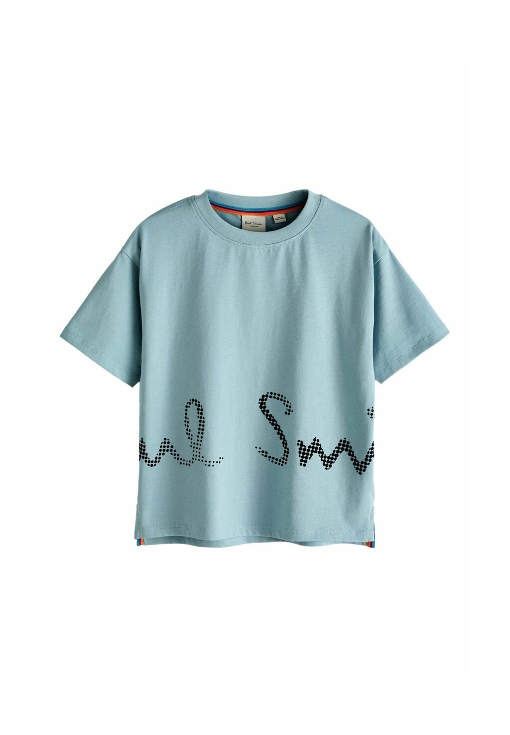 

Футболка с принтом OVERSIZED SHORT SLEEVE ICONIC Paul Smith Junior, синий