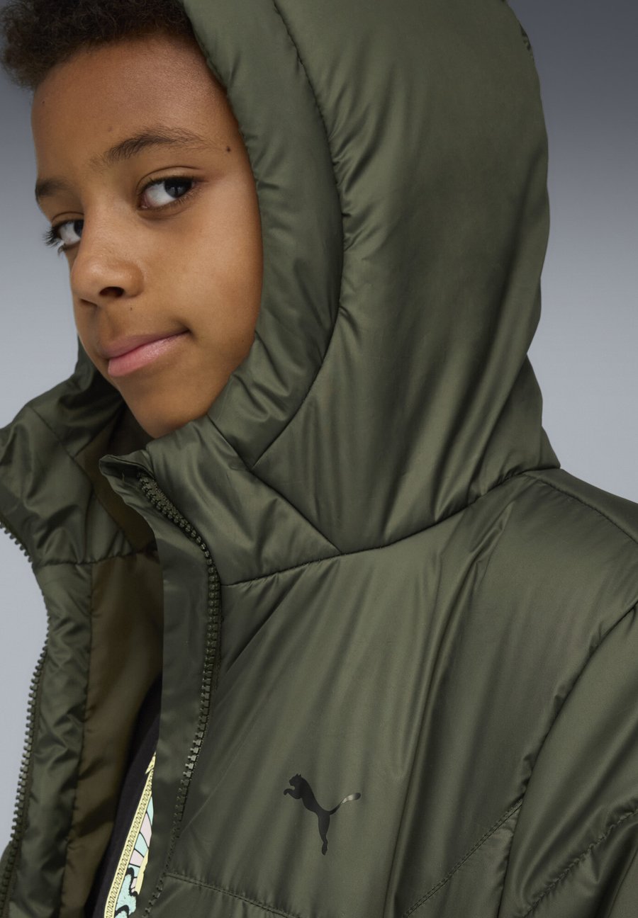 Зимняя куртка Puma HOODED PADDED, Dark Olive/Green — фото 4