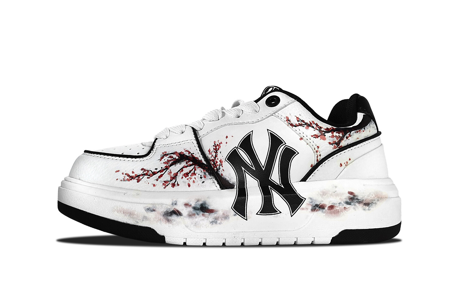 

Кроссовки MLB Chunky Liner Skateboarding Shoes Unisex Low-top Red, белый