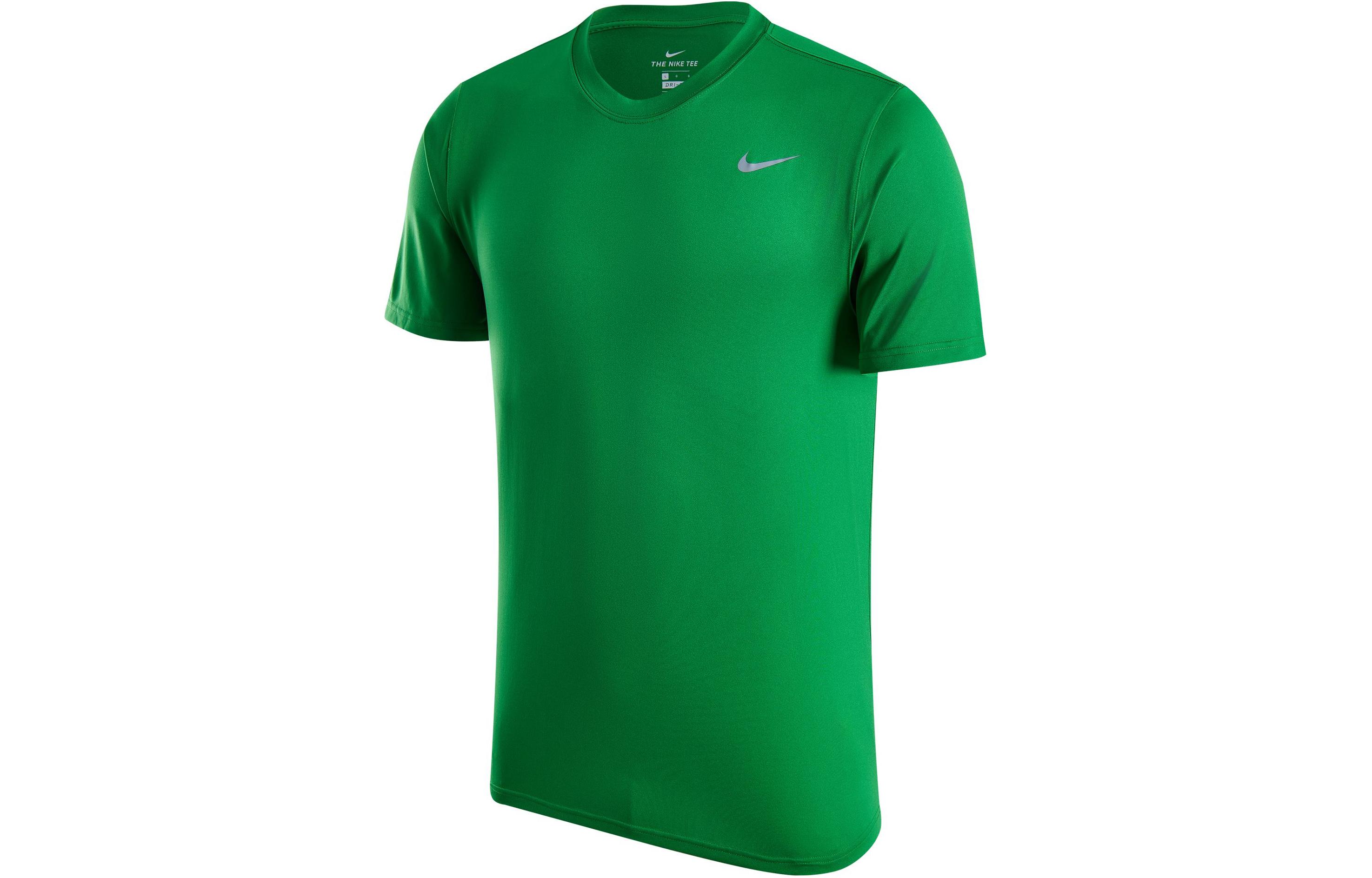 Футболка мужская яблочно-зеленая/холодный серый Nike — фото 2