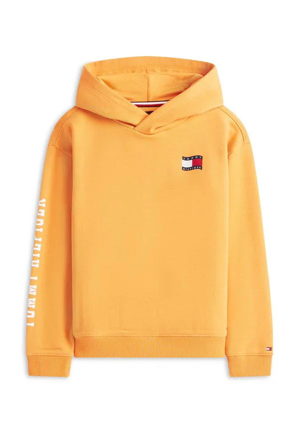 Толстовка с капюшоном и волнистым флагом из махровой ткани Tommy Hilfiger, Lush Orange — фото 4
