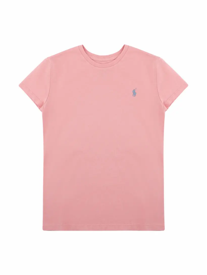 

Хлопковая футболка с логотипом Ralph Lauren, розовый