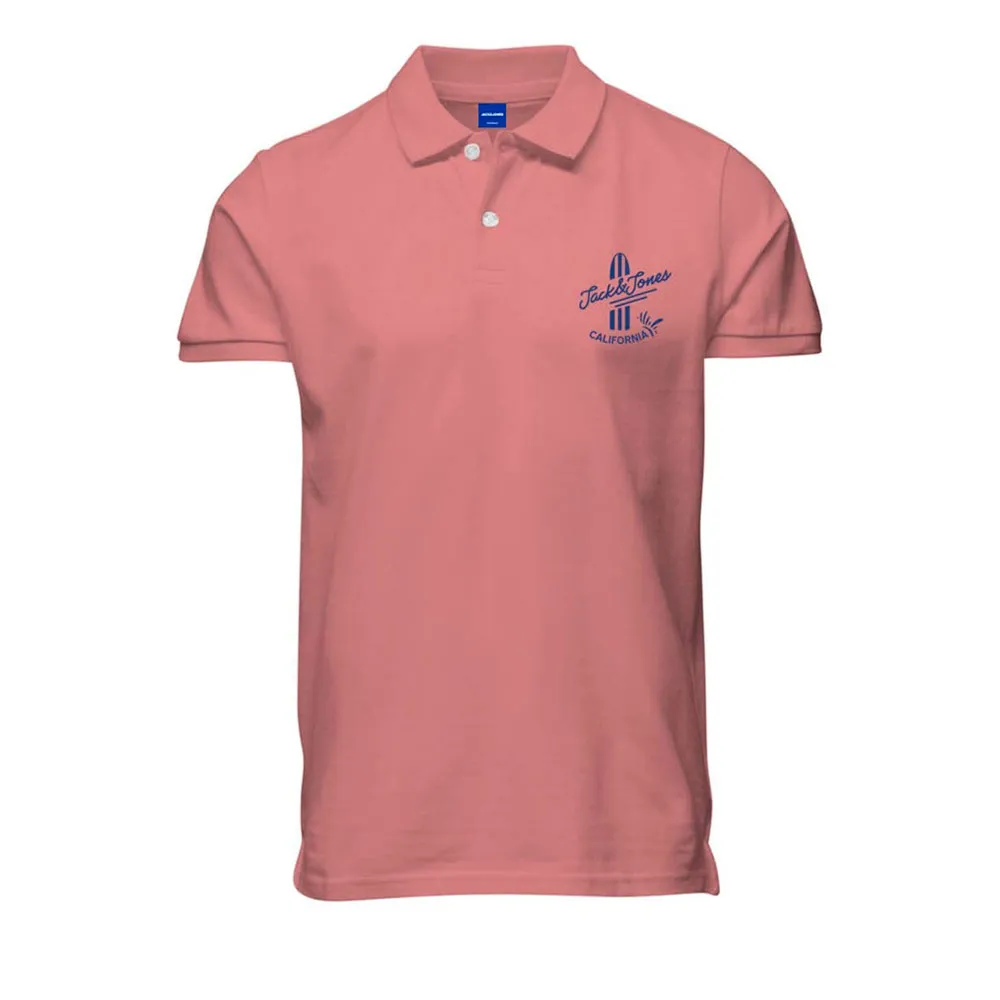 

Поло с коротким рукавом Jack & Jones Kaipo, розовый