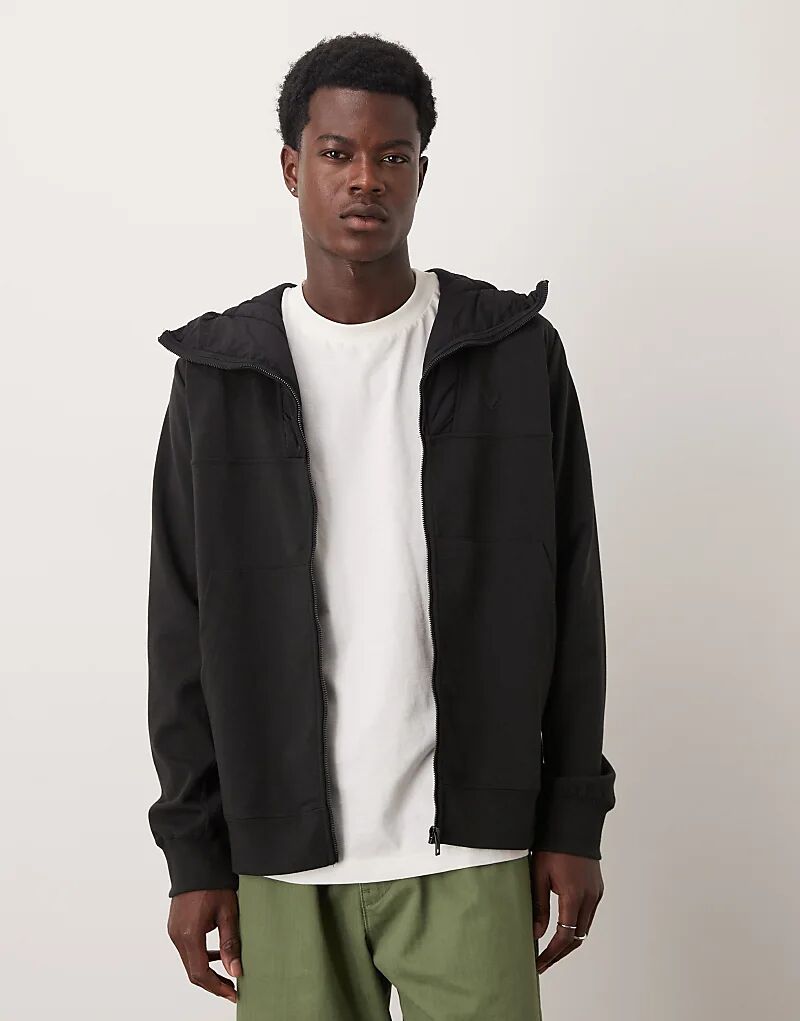 

Куртка Lyle & Scott со вставками средней толщины в цвете x002 black ice