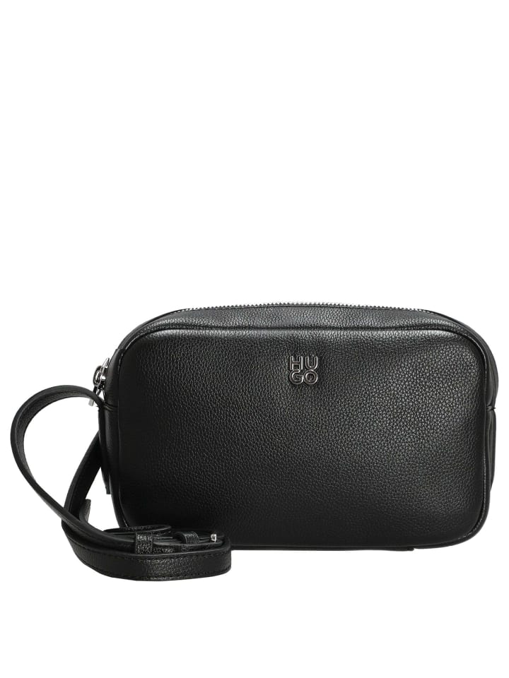 

HUGO Женская сумка Chris 2.0 через плечо, 19,5 см (светло-бежевый), черного цвета