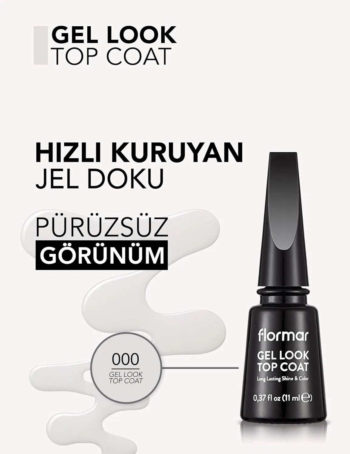 Верхнее покрытие Flormar Gel Look Top Coat, 10 мл Flormar — фото 4