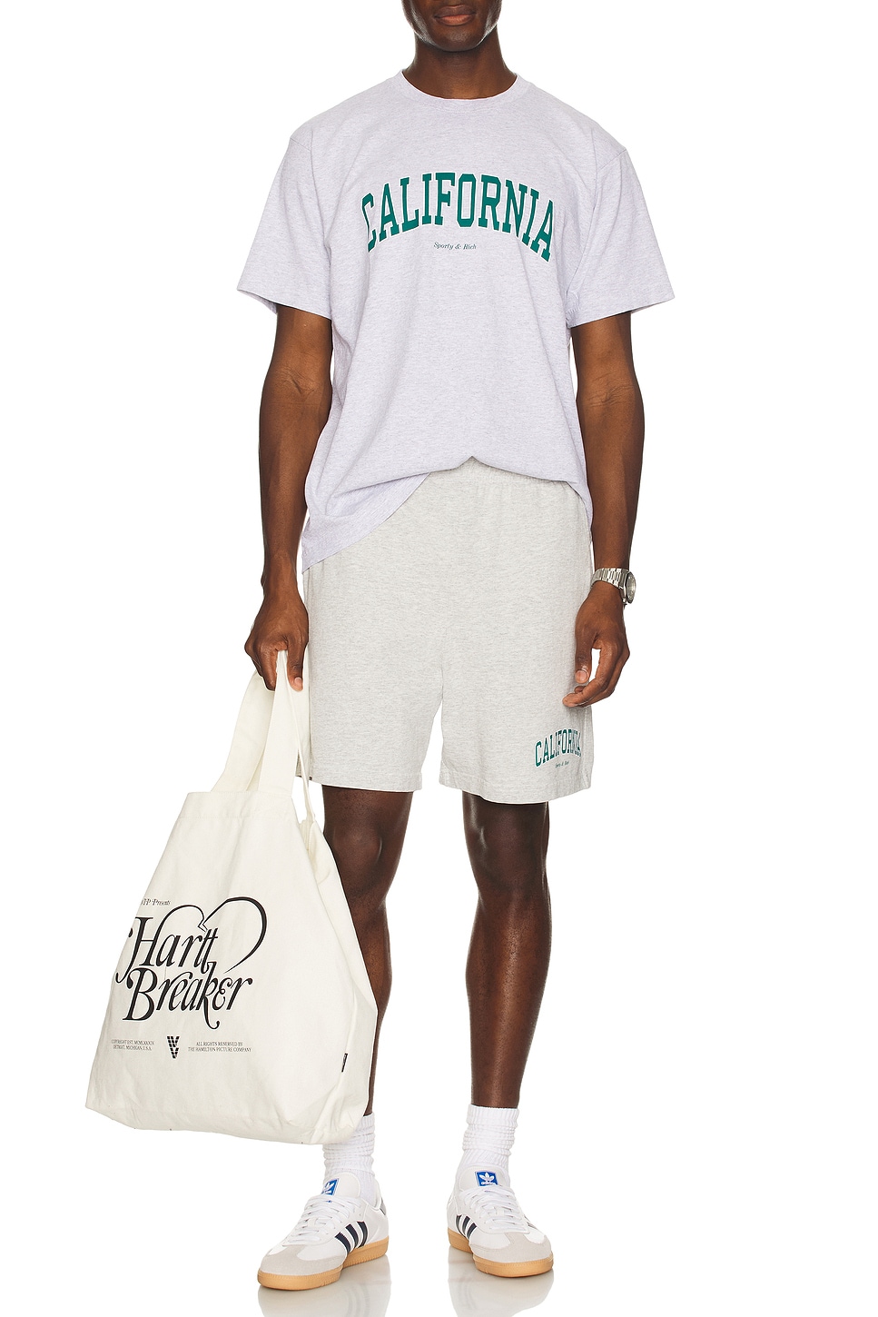 

Калифорнийские спортивные шорты Sporty & Rich, Heather Gray