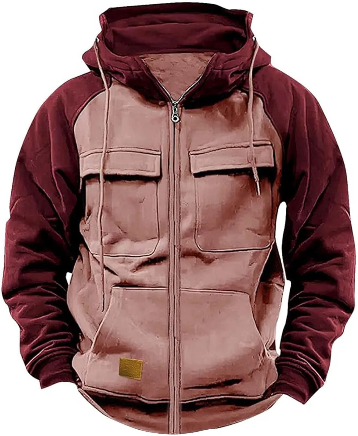 

Тактический худи для мужчин, zip-up с карманами