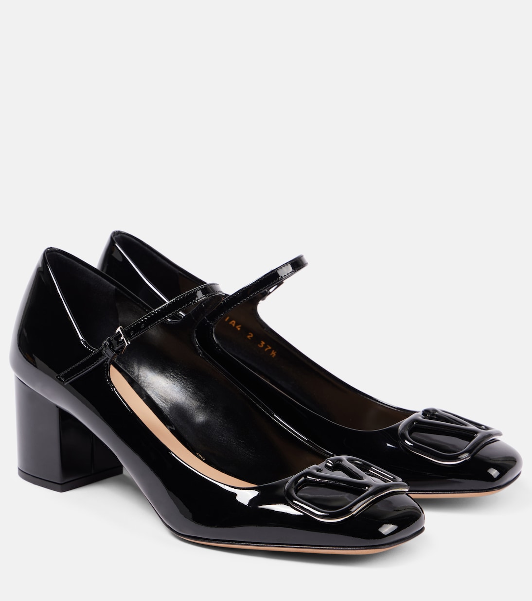 Кожаные туфли Мэри Джейн VLogo Signature 60 Valentino Garavani, Nero