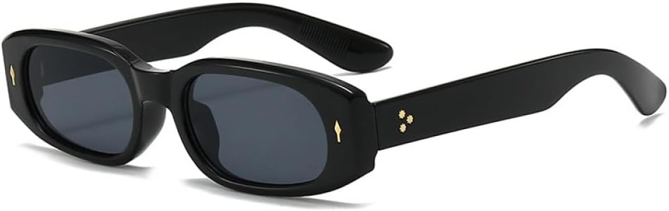 

Модные маленькие прямоугольные солнцезащитные очки для женщин в стиле ретро, ​​конфетные цвета, солнцезащитные очки UV400 для мужчин, трендовые панк-очки с заклепками TYUVIVO, Leopard Blue