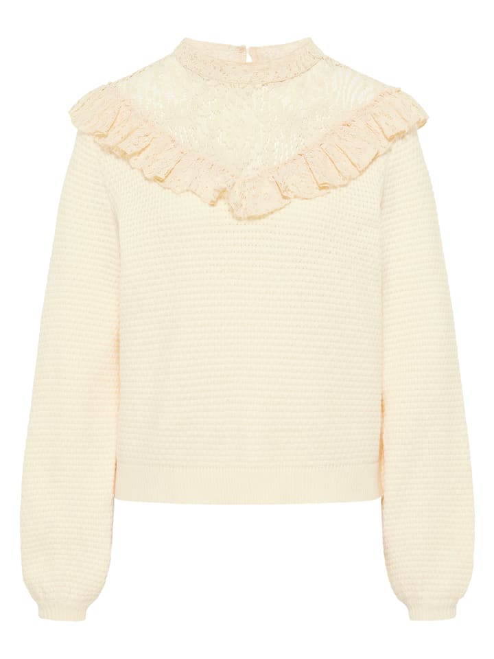 

Женский вязаный свитер бежевого цвета faina