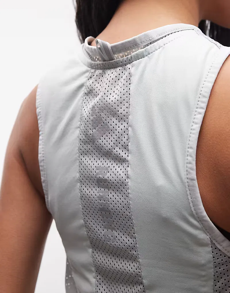 Беговая майка Adidas Performance с карманами светоотражающая, серебристый — фото 3