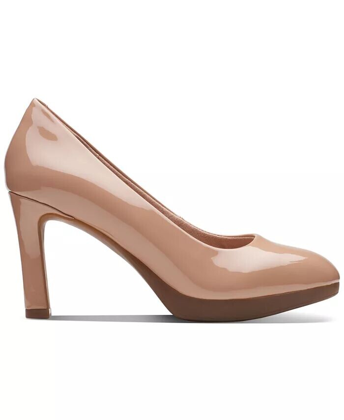 Женские туфли-лодочки на платформе на высоком каблуке Abyr 2 Braley Clarks, бежевый — фото 2