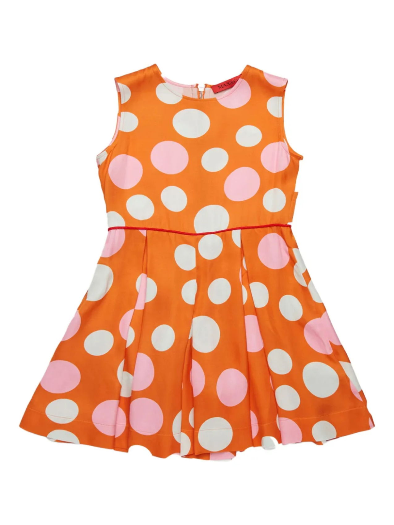 

MAX&Co. Детский комбинезон без рукавов в горошек MAX&Co. Kids, оранжевый