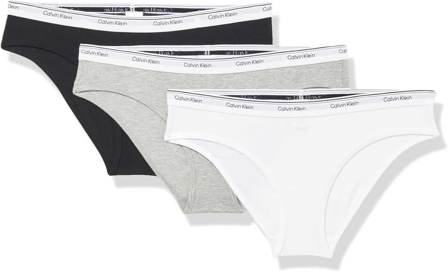 

Женские трусики-бикини Calvin Klein Balance из эластичного хлопка, 3 шт. в упаковке, Black/ White/ Grey Heather