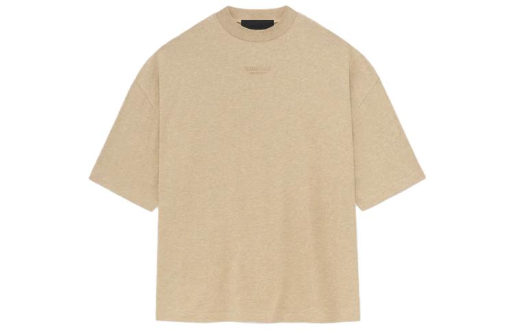 

Футболка с рельефным логотипом Fear Of God Essentials, Мутное золото/Золотой хизер