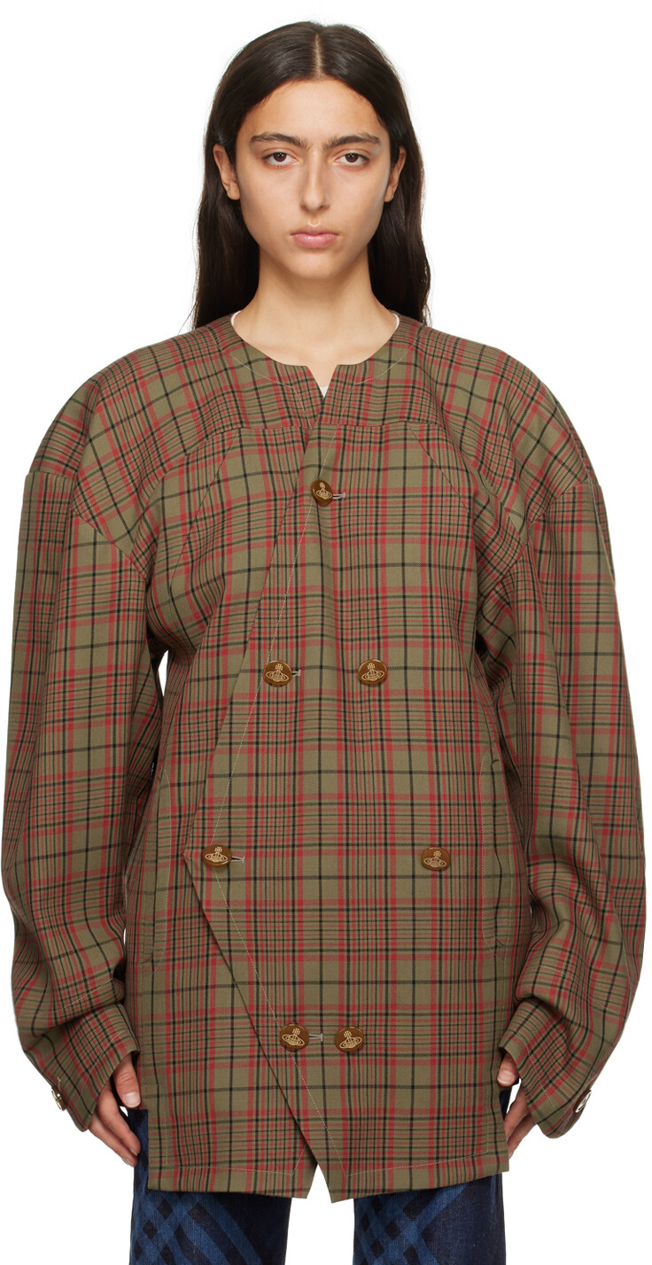 

Зеленый шейхский бушлат Vivienne Westwood, Зеленый;коричневый, Зеленый шейхский бушлат Vivienne Westwood