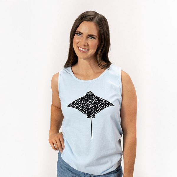 

Футболка Spotted stingray с принтом для женщин Simply Sage Market, Chambray