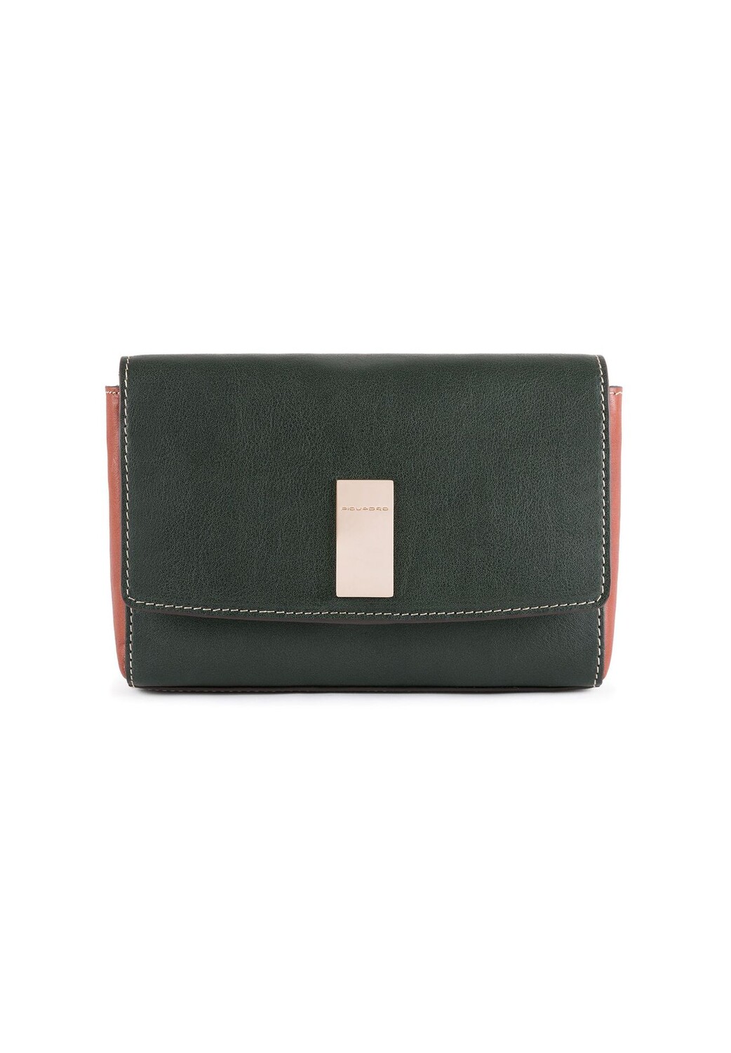 

Сумка-клатч Dafne из кожи RFID 19 см PIQUADRO, цвет Green Natural Tan