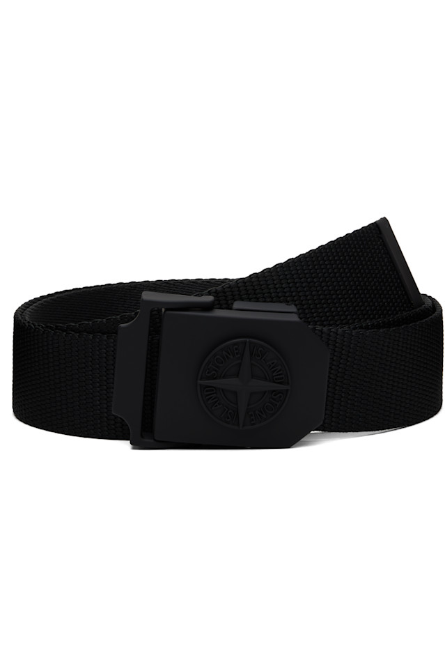 

9300940 пояс из нейлоновой ленты Stone Island, черный