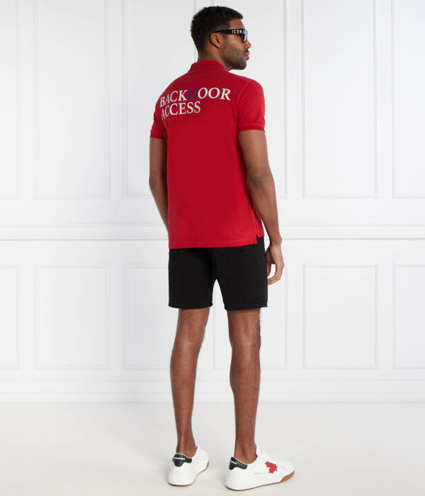 Поло Dsquared2 Tennis Slim Fit, красный — фото 2