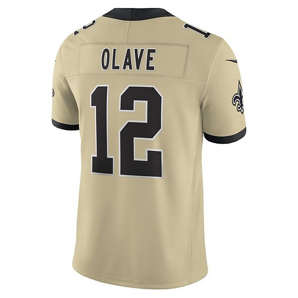 Мужская футболка New Orleans Saints Chris Olave Gameday Golds Alternate Vapor FUSE Limited Nike — фото 4