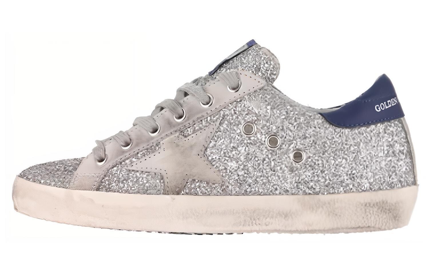 

Кроссовки Golden Goose Skateboarding Shoes Women's Low-top Silver, серебряный