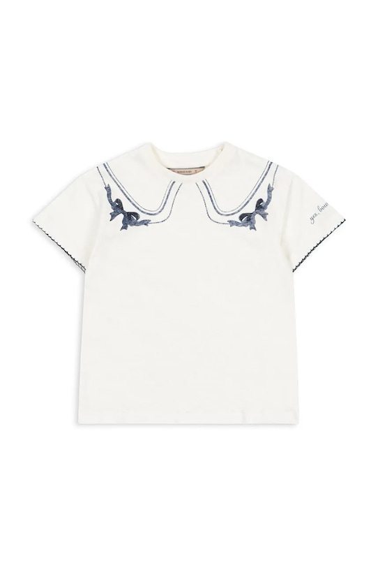 

Футболка с добавлением льна детская ERA TEE OCS Konges Sløjd, белый